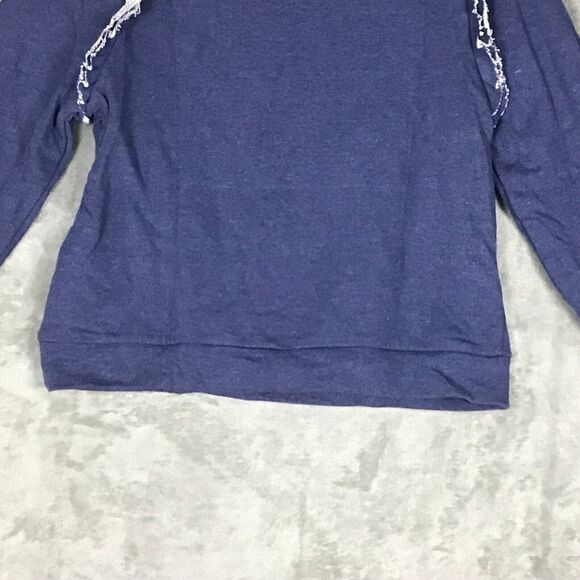 INC International Concepts Women’s Size Large Blue Ruffled Star Sweatshirt NWT - Picture 15 of 15